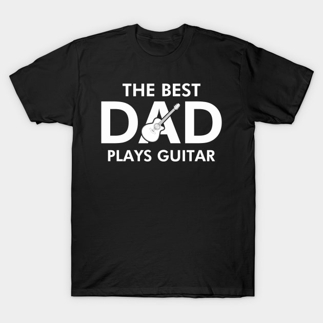 Guitar Playing Dads Best Dad Gift For Guitarist Dads T-Shirt by BoggsNicolas